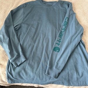 Carhartt Men's Teal Long Sleeve Tee